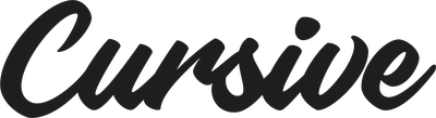 Cursive